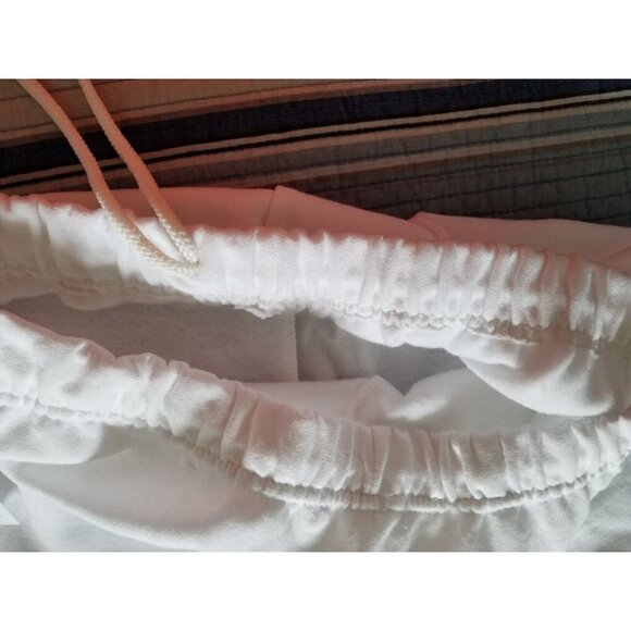 BP Cotton Blend White High Waisted Jogger Sweatpants Womens Size Large (L) - Picture 2 of 8